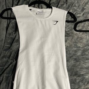 White gymshark  tank top